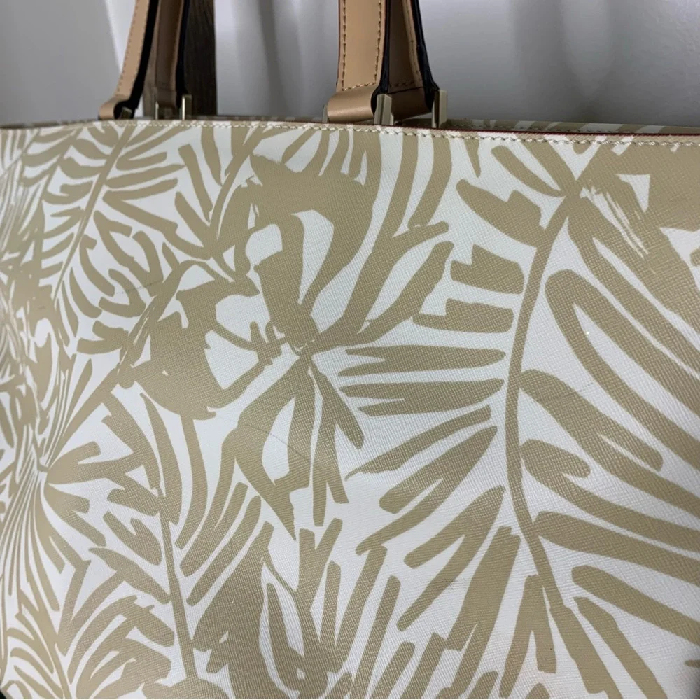 Kate Spade Palm Printed Tote Bag